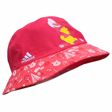 adidas + Disney Winnie Puuh Pooh Kinder Sonnenhut Sommer Mütze Bucket Rot Pink