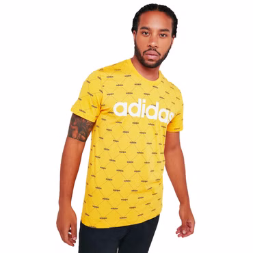 adidas Performance ESS Linear Core Fav Tee Herren Shirt Sport & Freizeit Gelb