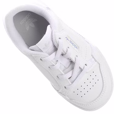 adidas Originals Continental 80 Kinder Mädchen Sneaker Turnschuhe Weiß Schimmer