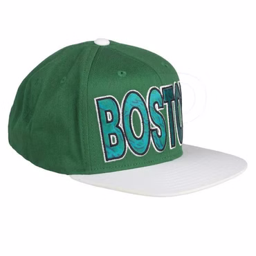 adidas Performance Boston Celtics Baseball Flat Cap Herren Mütze Kappe Grün Weiß