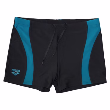 Arena Herren Boxer Badehose Schwimmhose Waterfeel® Bade Shots Schwarz Curacao