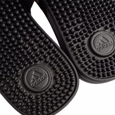 adidas Adilette Badeschuhe Badelatschen Adissage Klettverschluss Schwarz Gold