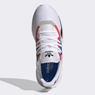 adidas Originals Flex Turnschuhe Sport Sneaker flexible Sohle Weiß Rot Blau