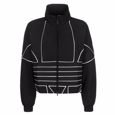 adidas Originals Large Outline Trefoil Logo Track Top Trainingsjacke Crop Jacke
