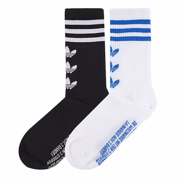 2x adidas Originals Kinder Crew Trefoil Sneaker Freizeit Sport Socken Set 27-36