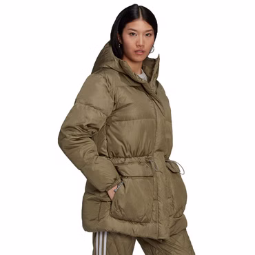 adidas Originals Fashion Down Puffer Jacket Winter Daunen Jacke Steppjacke Khaki
