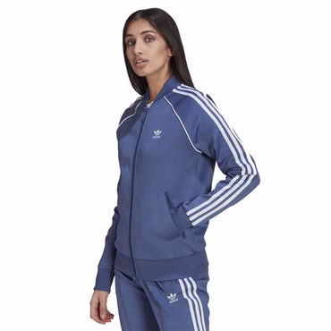 adidas Damen Superstar TT Track Top Sportjacke Trainings Jacke GN2949 Crew Blue