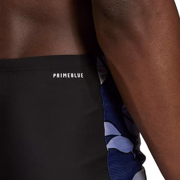 adidas Herren Nature Brief Boxer Badehose Schwimmhose Infinitex Schwarz Blau