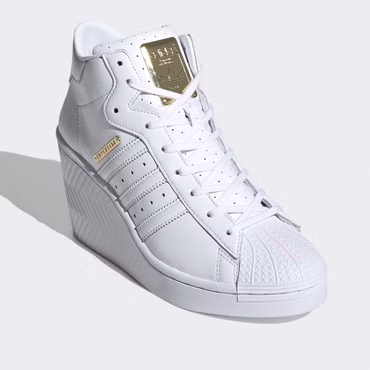 Adidas Originals Superstar Ellure Sneaker Keilabsatz Wedges Schuhe Up Weiß Gold