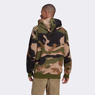 adidas Camouflage Hoodie Herren Trefoil AOP Camo Kapuzenpullover Sweatshirt