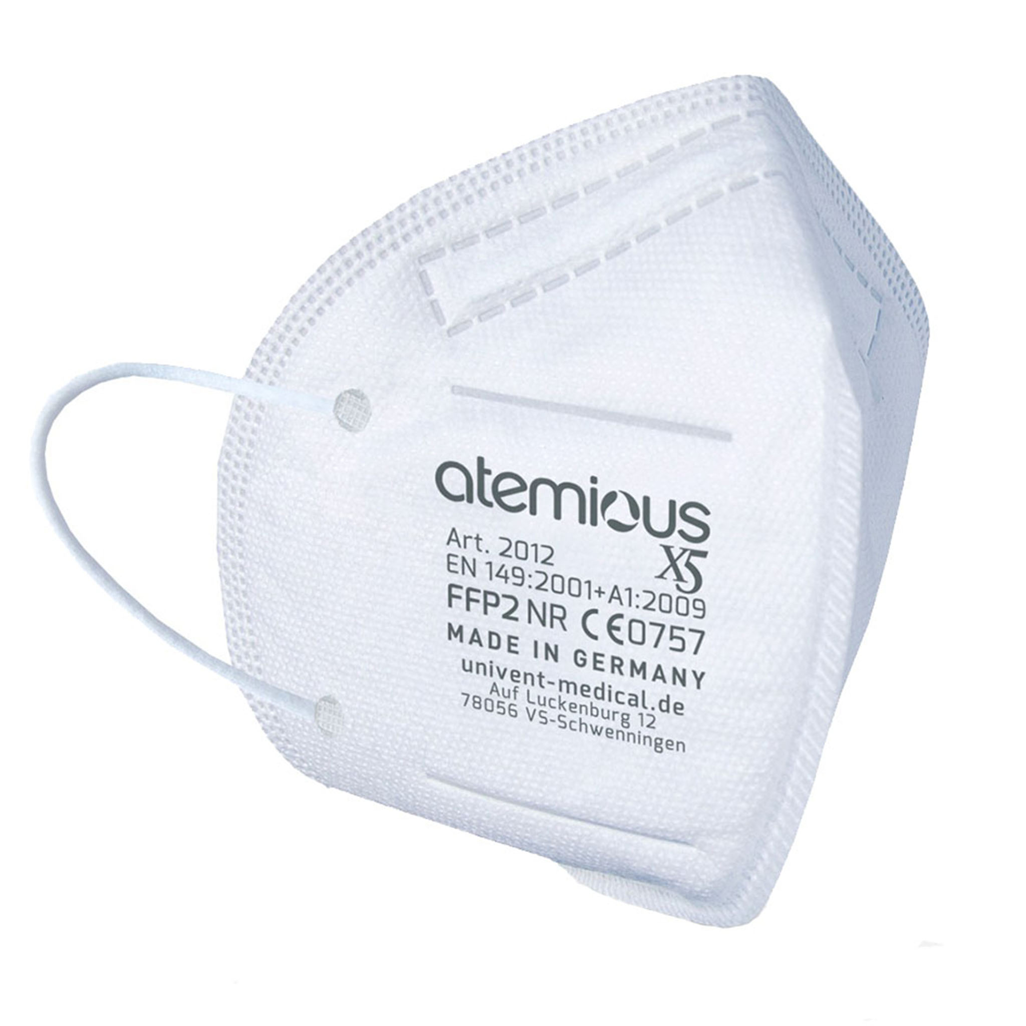 Atemious Pro2S FFP2 Atemschutzmaske 4-Lagig,CE,Made in Germany, ️30St