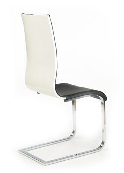 5603-4er-Set-Design-Esszimmerstuhl-ST-888-Schwarz-Weiss-glaenzend-Freischwinger-Schwingstuhl-Stuhl_7.jpg
