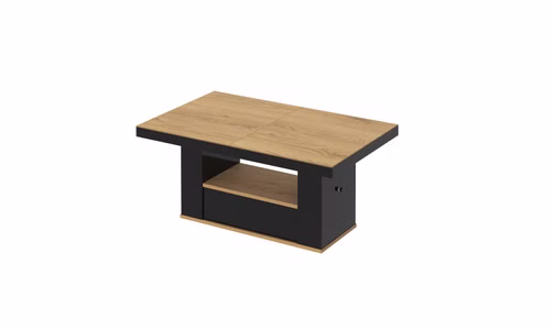Design Couchtisch Tisch HM-111 Hochglanz Schublade höhenverstellbar ausziehbar Esstisch