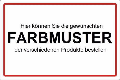 Farbmuster / Muster / Materialmuster von allen Produkten und Herstellern
