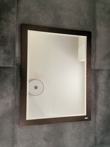 Edler Design Badspiegel Badezimmerspiegel Spiegel Carl Svensson 85 x 65 cm