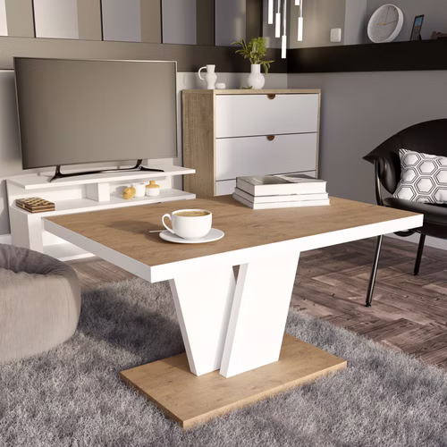 Design Couchtisch MA-222 Hochglanz Tisch 90x60x50cm