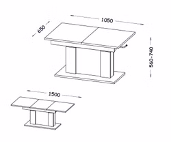 6109-Design-Couchtisch-Tisch-DP-1-Eiche-Wotan-Schwarz-matt-hoehenverstellbar-ausziehbar-Esstisch.jpg 6109-Design-Couchtisch-Tisch-DP-1-Eiche-Wotan-Schwarz-matt-hoehenverstellbar-ausziehbar-Esstisch.jpg