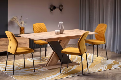 Design Esstisch Tisch HA-111 ausziehbar 130 bis 175 cm