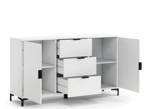 Design Kommode Lana 04 Sideboard mit Schublade Wohnzimmer Ablage Staufach 150x85x40 cm