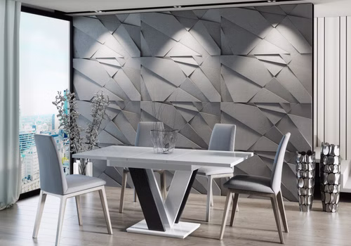 Design Esstisch PA-555 ausziehbar Hochglanz 120 - 160 cm Esszimmer