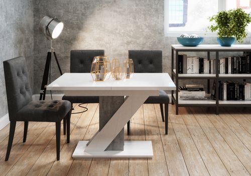 Design Esstisch PA-666 Hochglanz ausziehbar 120 - 160 cm Esszimmer