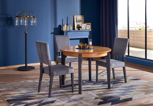 Design Esstisch HAS-111 Massivholz ausziehbar Tisch Echtholzfurnier