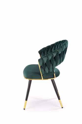 Design Esszimmerstuhl STH-300 Samt Stuhl Stühle Flechtstuhl gewebt