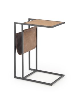 6622-Design-Beistelltisch-HCO-111-Eiche-Gold---Schwarz-47x33x65-cm-mit-Ablage-und-Tasche-Zeitungsstaender-Notebooktisch-Nachttisch_1.jpg