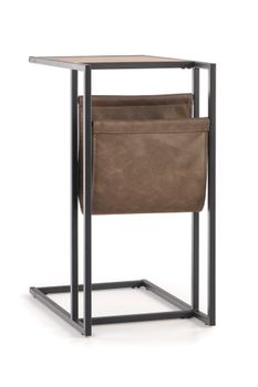 6622-Design-Beistelltisch-HCO-111-Eiche-Gold---Schwarz-47x33x65-cm-mit-Ablage-und-Tasche-Zeitungsstaender-Notebooktisch-Nachttisch_9.jpg