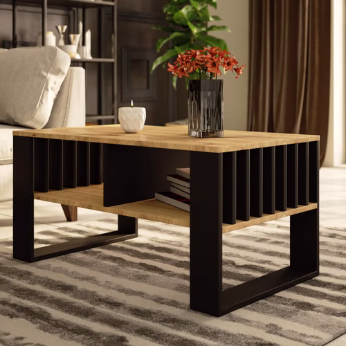 Design Couchtisch AR-111 92x45x53 cm Wohnzimmertisch Tisch Ablage Sofatisch