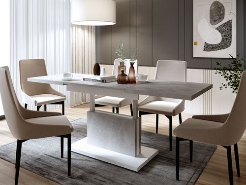 Design Couchtisch DA-888 höhenverstellbar ausziehbar 120 bis 200 cm Tisch Esstisch Wohnzimmertisch