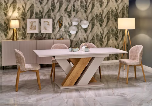 Design Esstisch Tisch HAB-111 ausziehbar 160 bis 200 cm