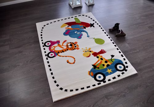 Hochwertiger FLORA Spielteppich Kinderteppich Teppich Tiger TF-9 120 x 170 cm