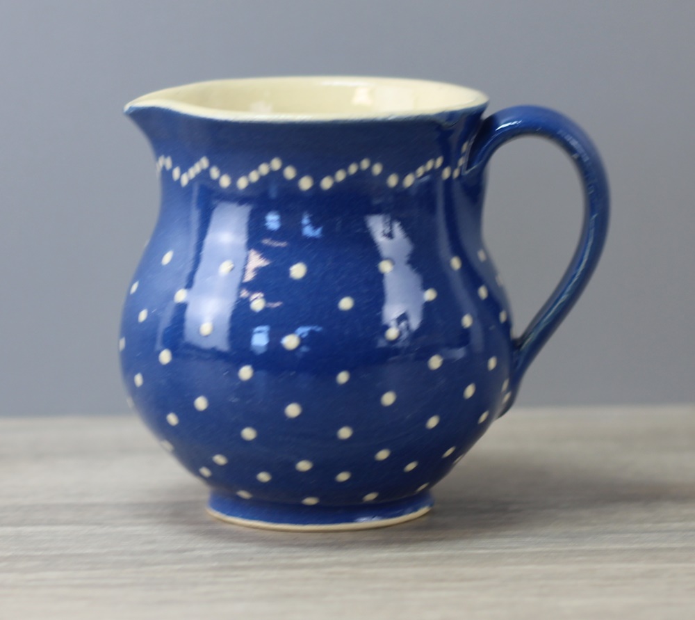 Bürgeler Keramik Blau Weiß Milchkännchen
