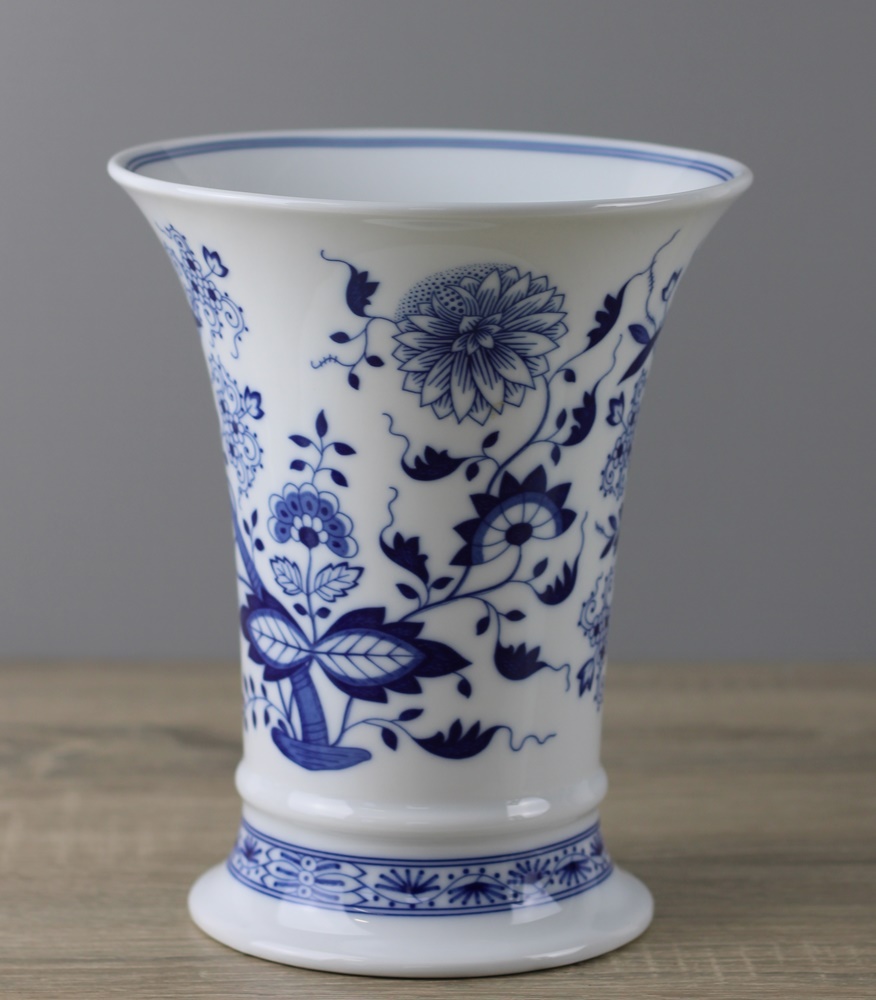 HT Zwiebelmustere Vase Trichtervase