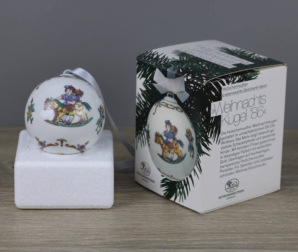 Hutschenreuther Weihnachtskugel alle Jahrgänge