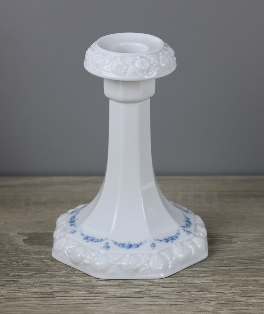 RT blaue Ranke Kerzenständer 14cm