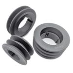 Keilriemenscheibe HZ SPZ 2x10 Mm, 80 Mm – Verzinkter Chromstahl, Für Elektromotorantrieb (Bohrung 19 Mm, Nut 6 Mm) Bohrung 19mm Riemenscheibe
