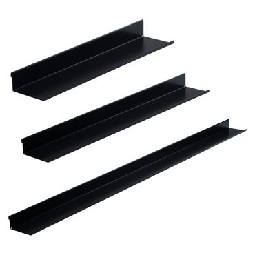 Wandregal Metall Schwarz seidenmatt 40-118cm kaufen