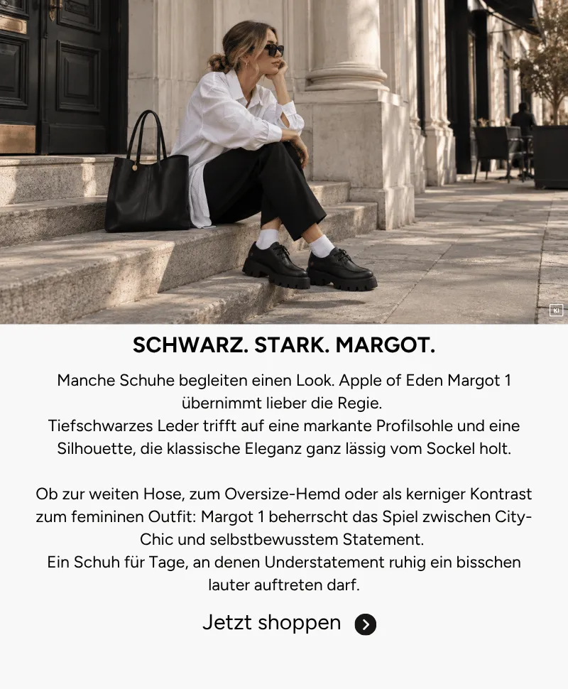 Apple of Eden Margot 1 Schnürer schwarz
