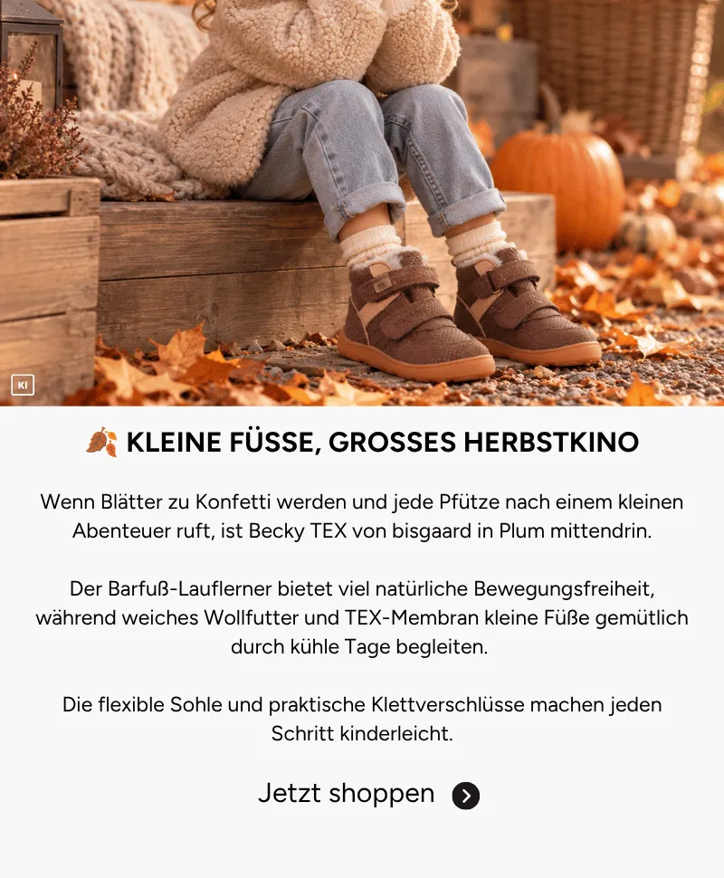 bisgaard Becky TEX Lauflerner Barfußschuh - 64120-5109 - plum