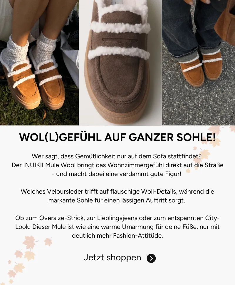 Inuikii Mule Wool Pantolette 1004.017.0011