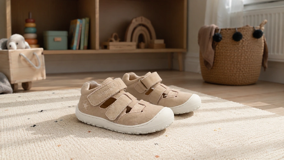 Kinderschuhe im Kinderzimmer