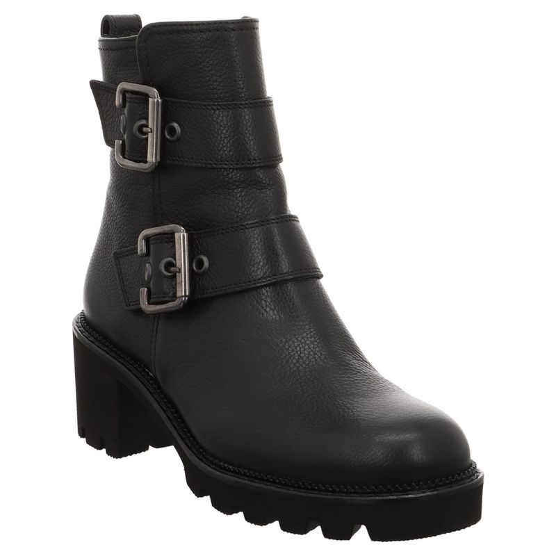 Paul Green | 9907 | Stiefelette Plateau | Blockabsatz | schwarz | black
