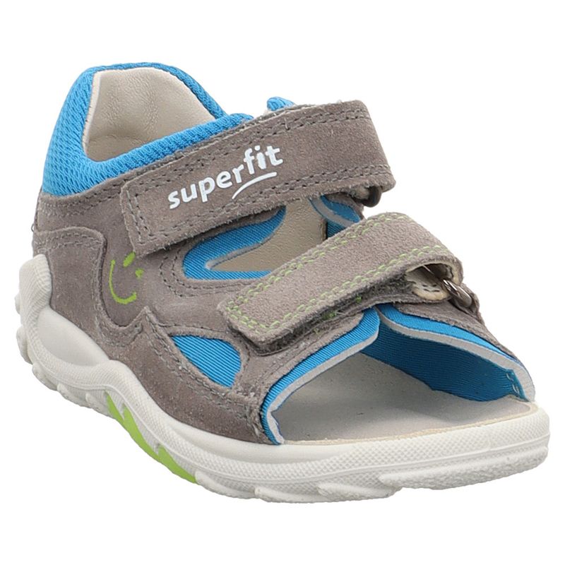 Superfit | Flow | 1-000034 | Lauflern Sandale | Klett | grau | türkis
