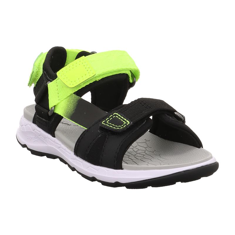 Superfit - Criss Cross - 1-000580 - Klett Sandale | schwarz | gelb