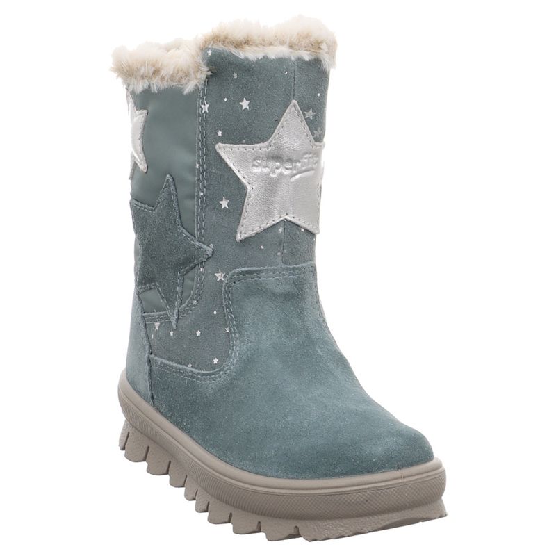 Superfit - Flavia - 1-000219 - Stiefel - Reißverschluss - Sterne | hellgrün | silber
