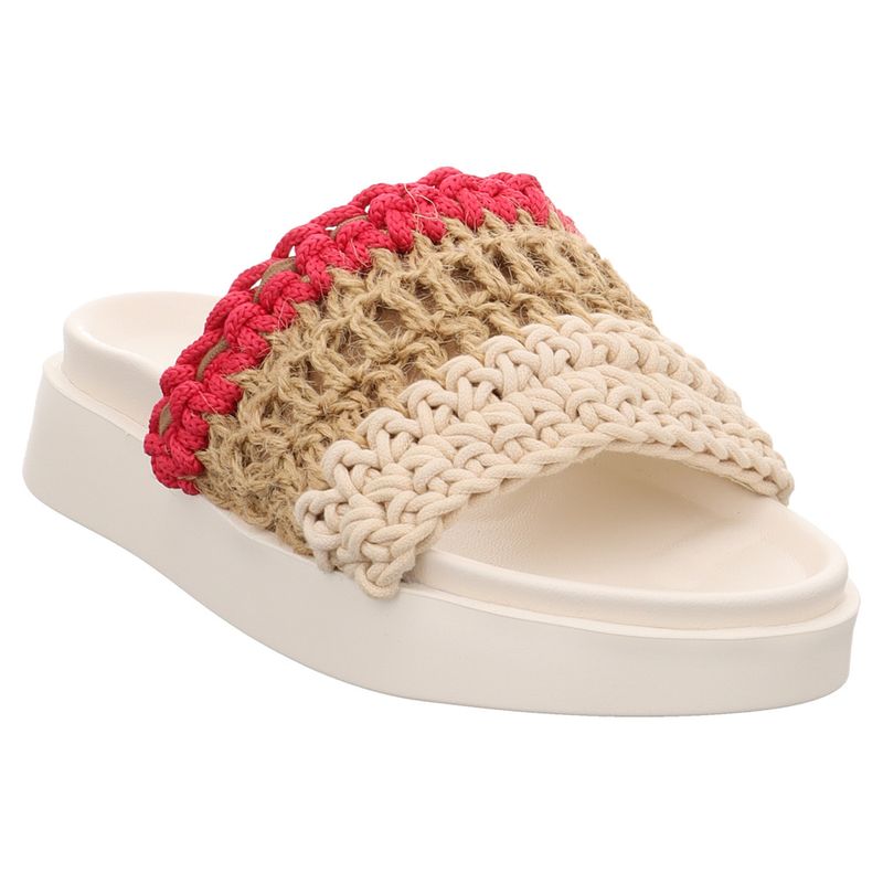 Inuikii | Slipper Loose Knitted | 70104-110 | Pantolette | weiß | pink