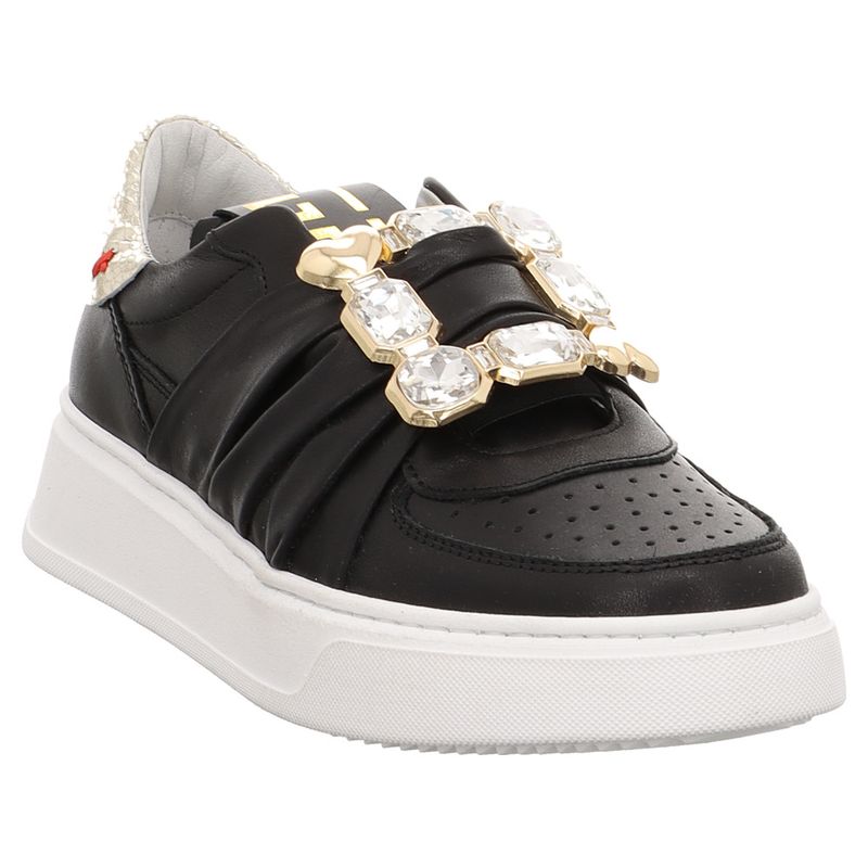 Gio+ | ADA40 | Damen Sneaker | Slip-on | Strass | schwarz
