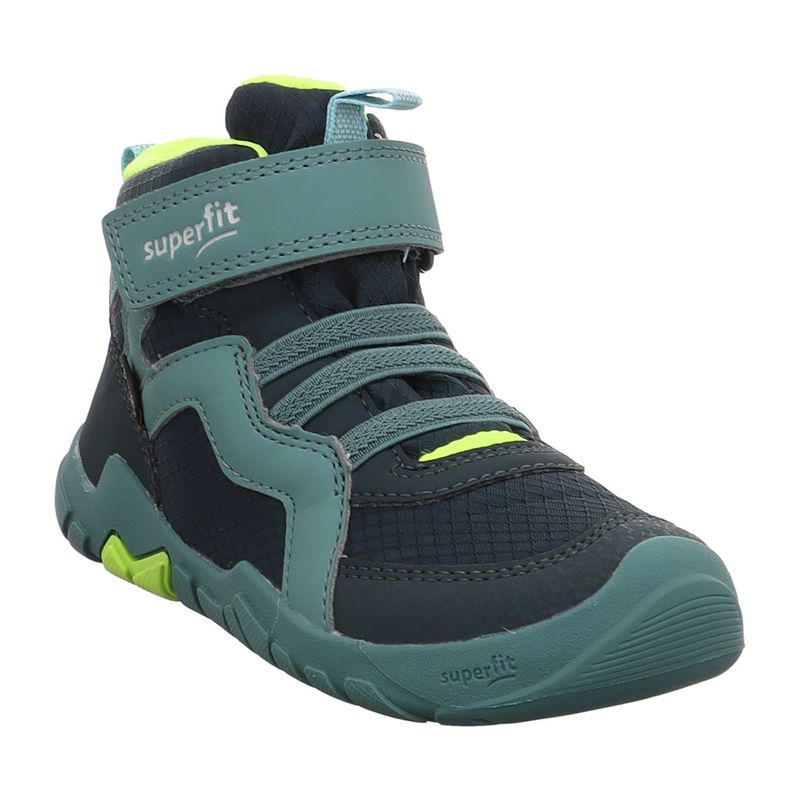 Superfit - Trace - 1-006034 - Barfußschuh - Klettboot - GoreTex | grün | gelb